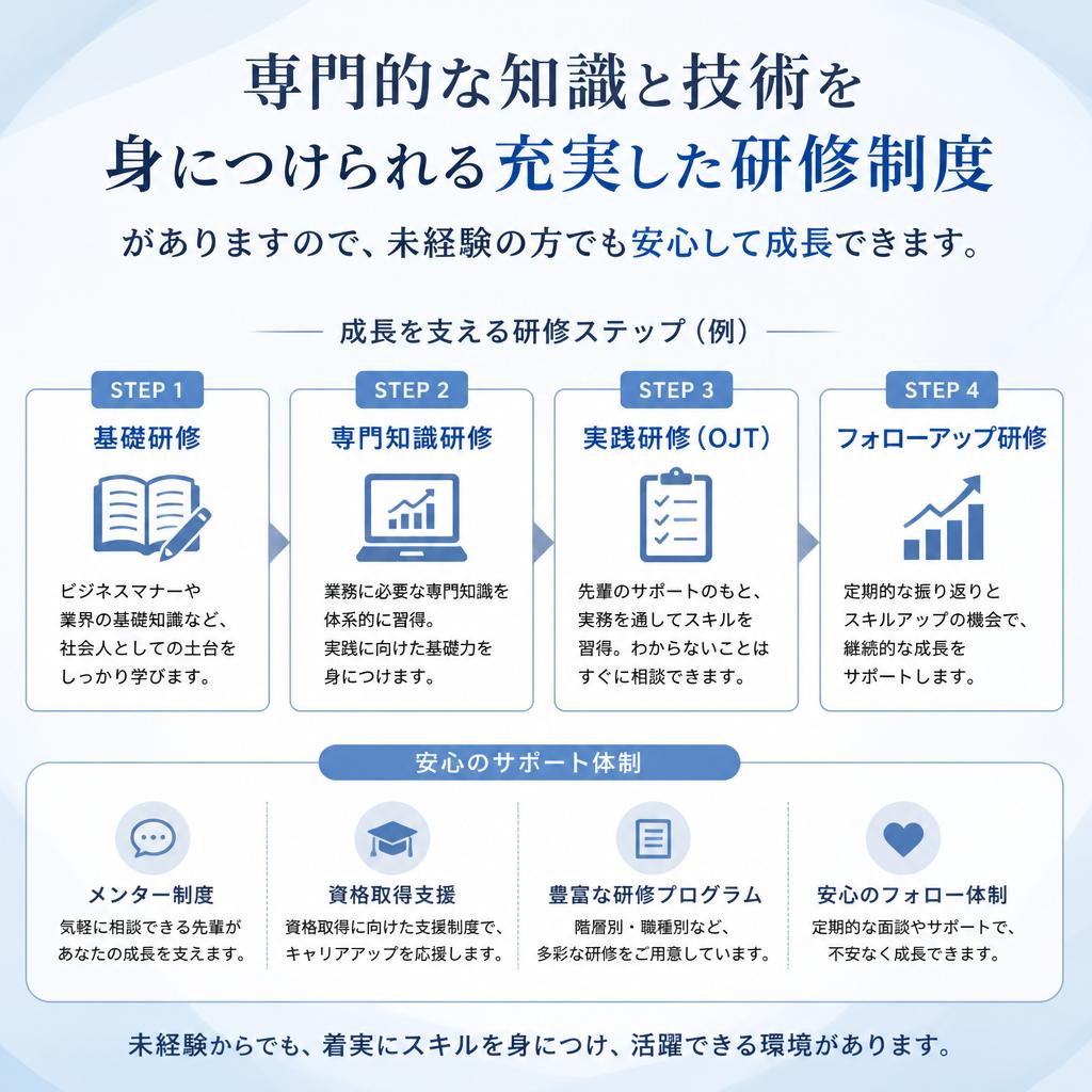 充実の研修制度