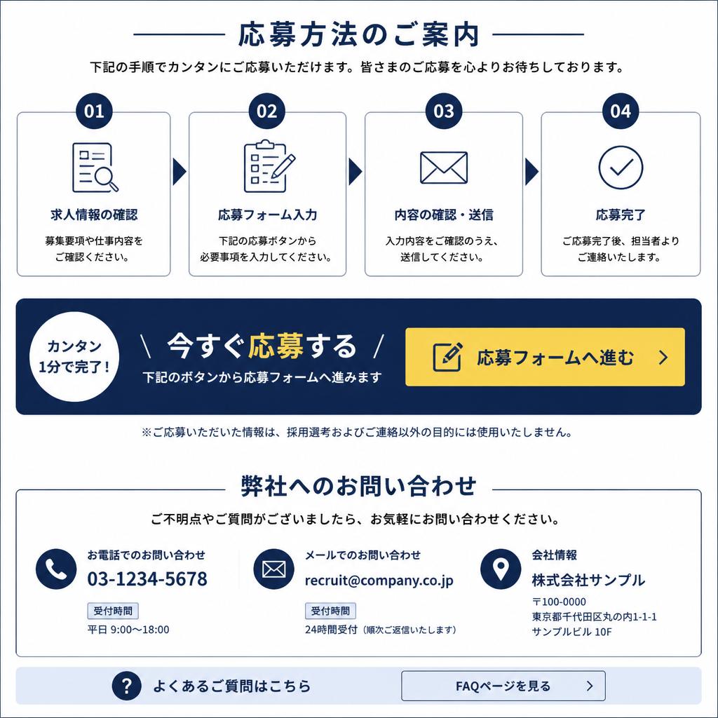 今すぐ応募しよう！