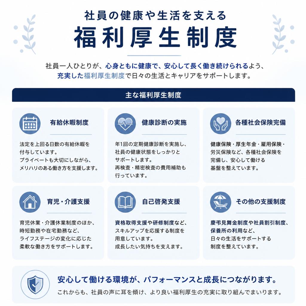 充実の福利厚生