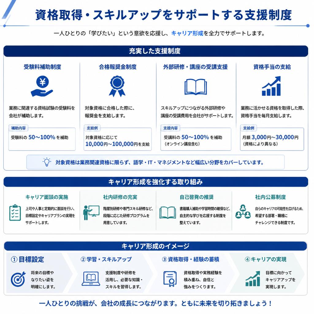 キャリアアップの支援