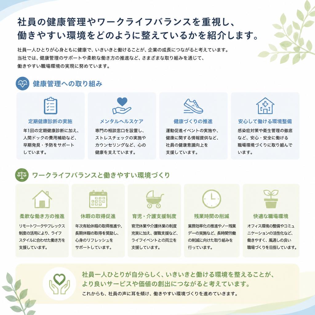 働きやすさは業界トップクラス