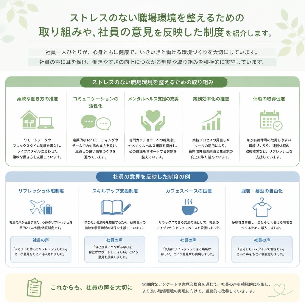 4. 働きやすい職場環境の整備