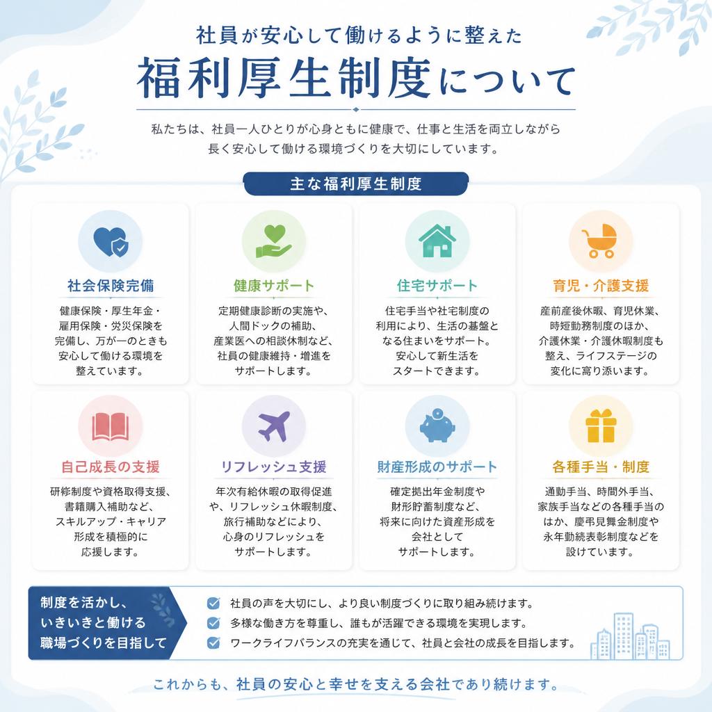 5. 福利厚生で安心の生活支援